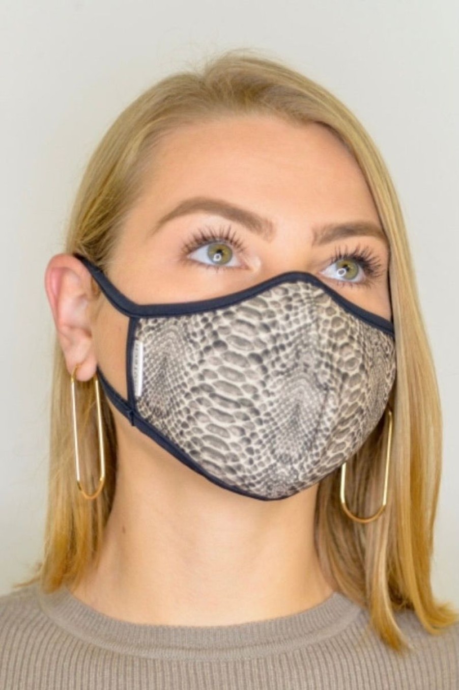 Women Aqua Bay Face Masks | Snake Print Face Mask