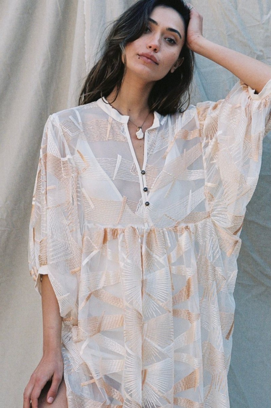 Women Aqua Bay Cover-Ups & Dusters | Desert Sky Medellin Dress