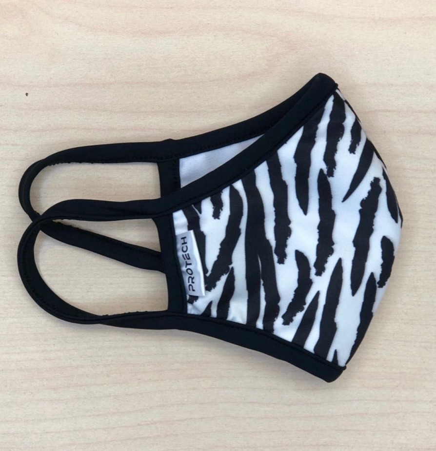 Women Aqua Bay Face Masks | Zebra Print Face Mask