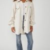 Women Aqua Bay Shackets & Jackets | Free People Ruby Jacket Champagne Dreams