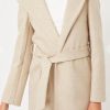 Women Aqua Bay Shackets & Jackets | Shay Belted Hooded Coat Oatmeal