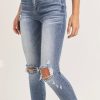 Women Aqua Bay Bottoms | Roxy High Waist Vintage Wash Jeans