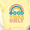 Women Aqua Bay Tanks & Tees | Good Vibes Only T-Shirt-Last One Size S