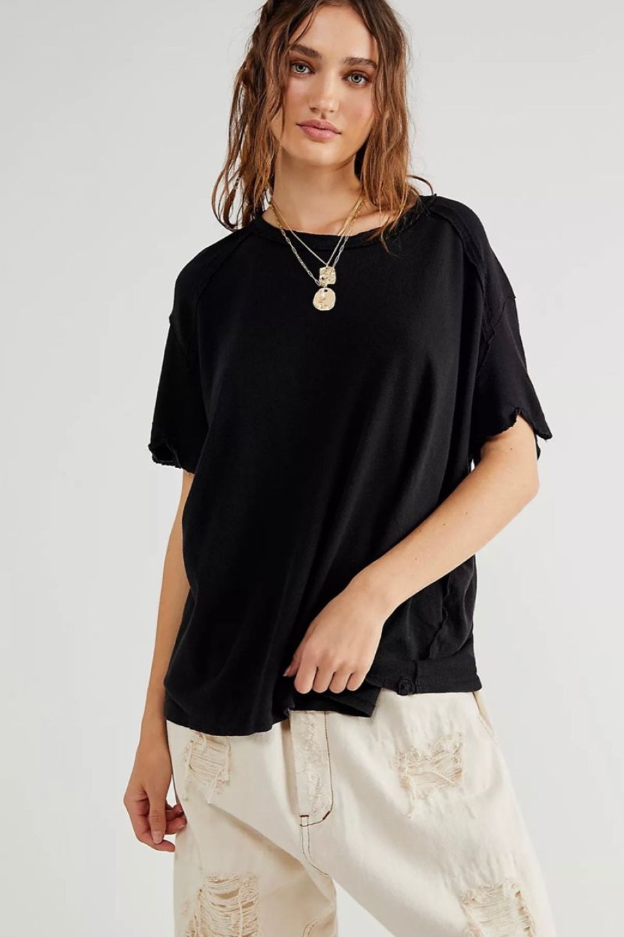 Women Aqua Bay Tops | Free People Bf Tee