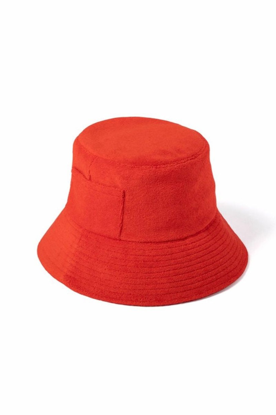 Women Aqua Bay Hats | Lack Of Color Cherry Terry Bucket Hat