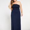 Women Aqua Bay Dresses And Rompers | Bamboo 3 Way Convertible Maxi Dress In Navy