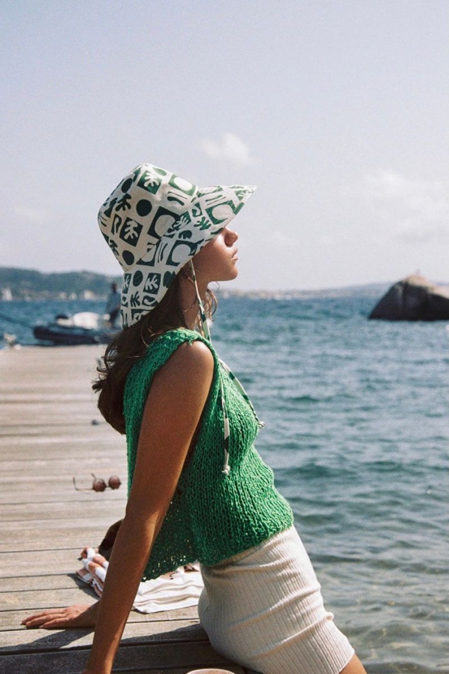 Women Aqua Bay Hats | Lack Of Color Formes Green Holiday Bucket Hat-Last One Size M/L