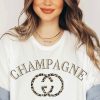 Women Aqua Bay Tops | Champagne Gang T-Shirt