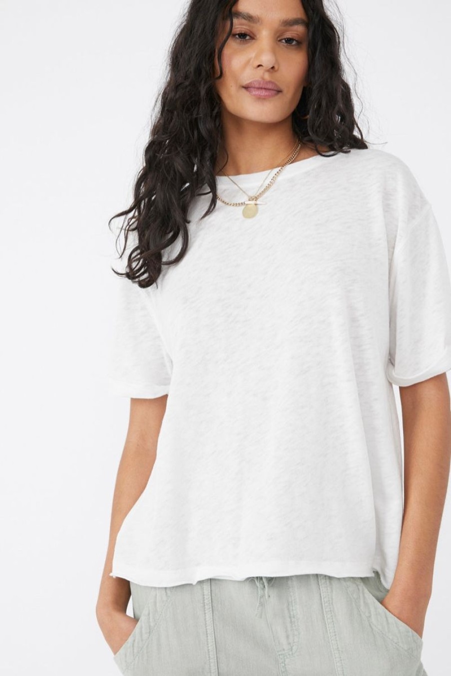 Women Aqua Bay Tops | Free People Cassidy Tee