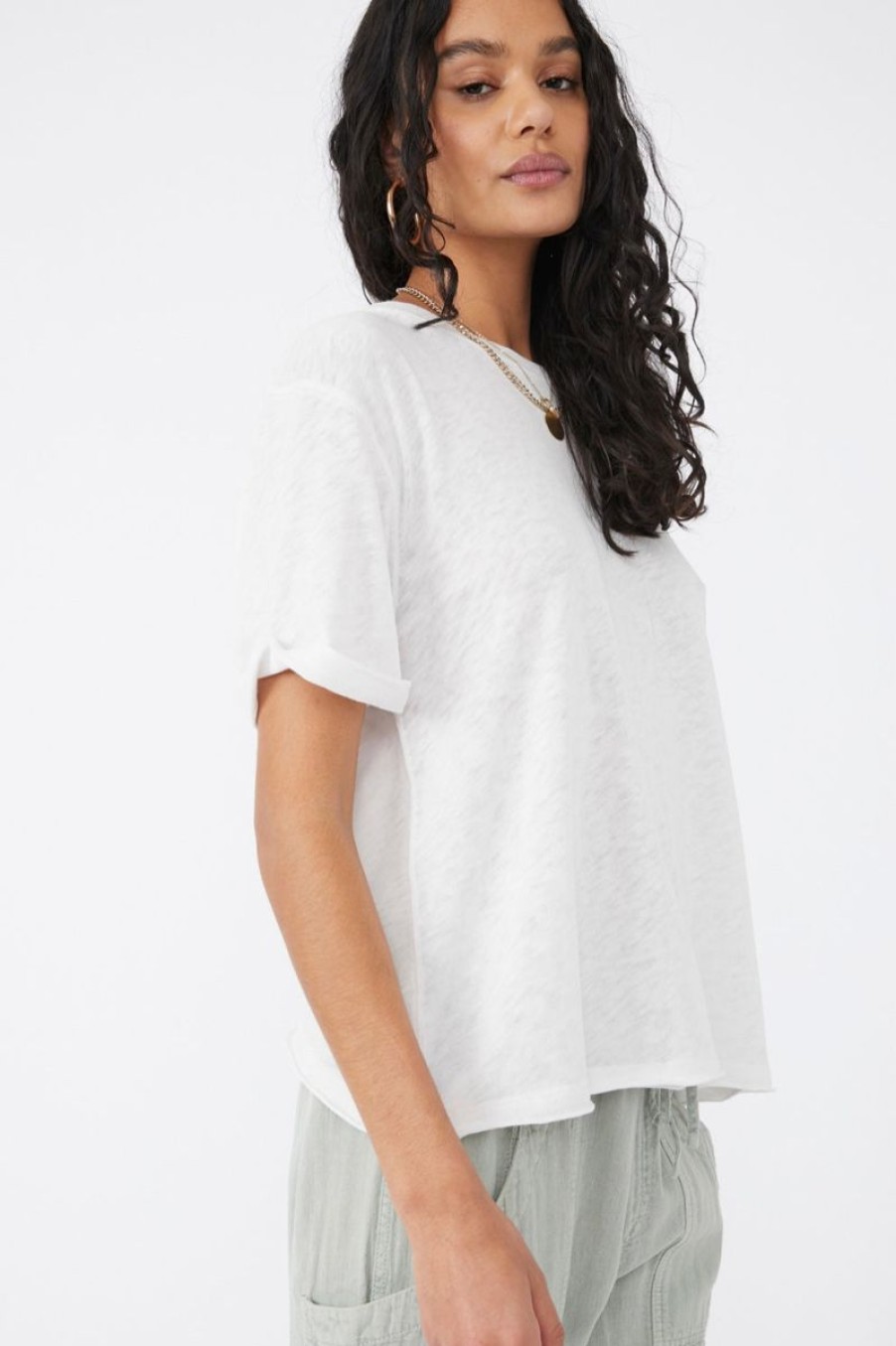 Women Aqua Bay Tops | Free People Cassidy Tee