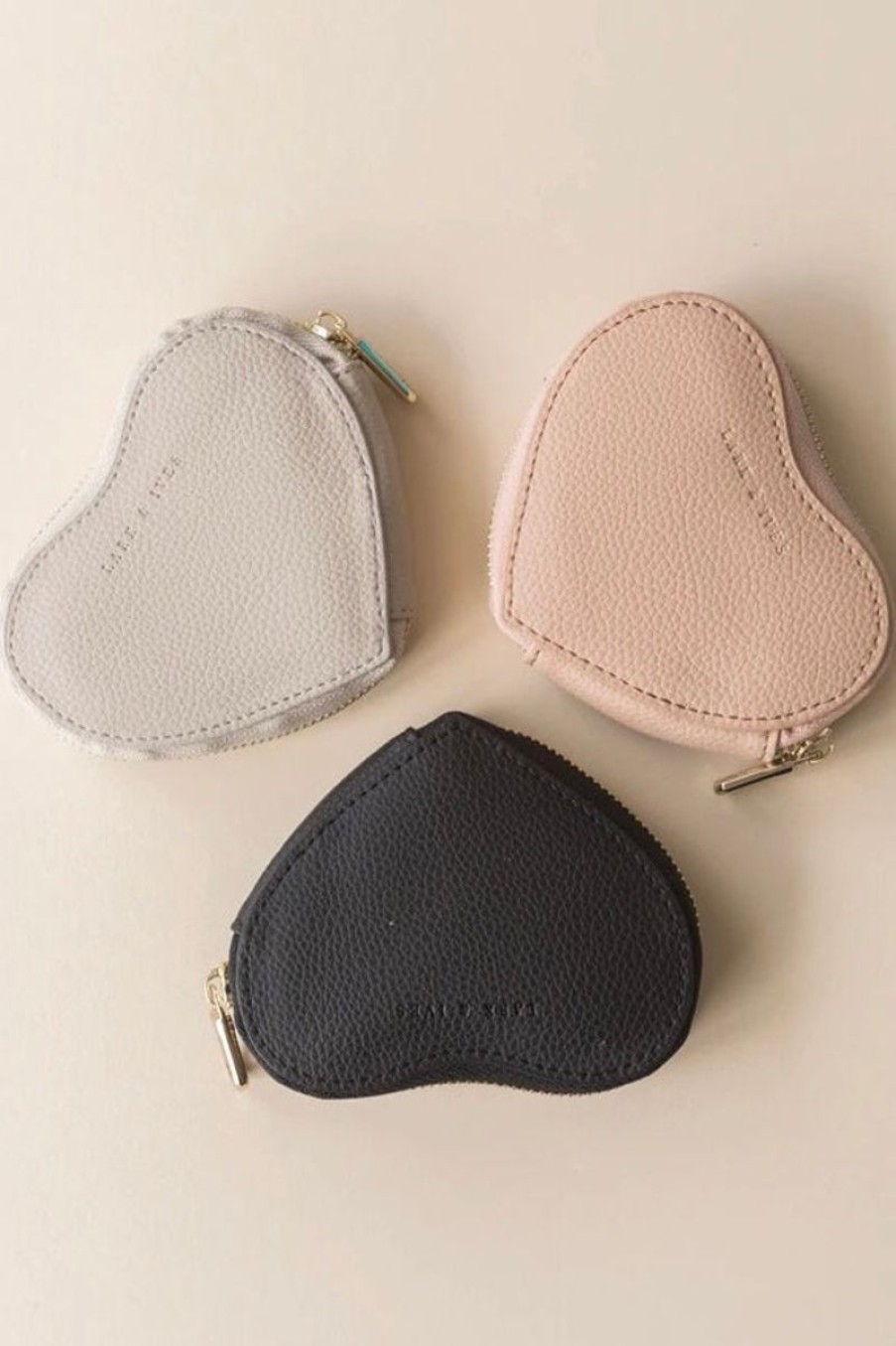 Women Aqua Bay Hand Bags & Totes | Lark & Ives Heart Coin Purse