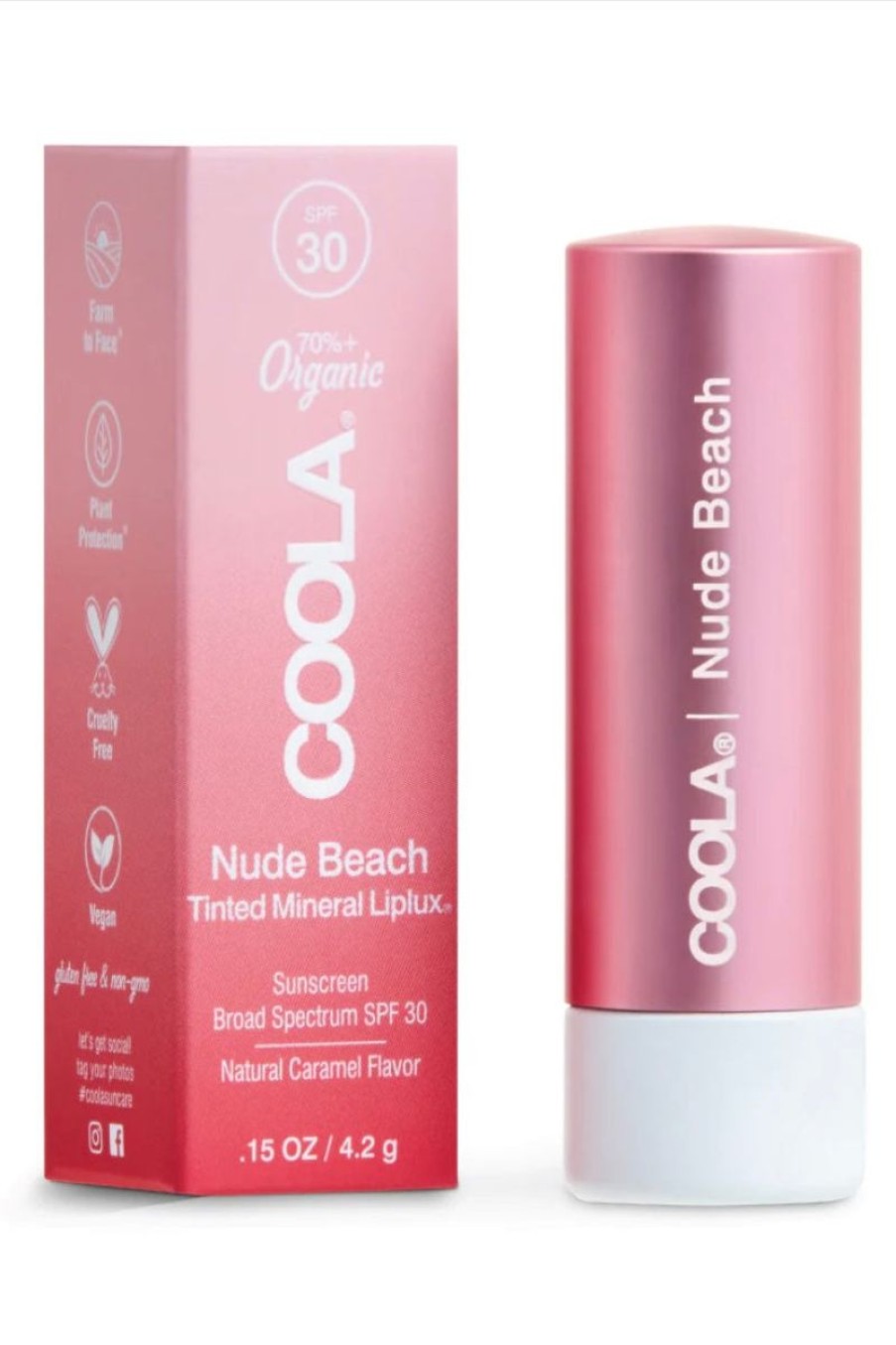 Women Aqua Bay Sunscreen | Coola Mineral Liplux® Organic Tinted Lip Balm Sunscreen Spf 30