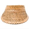 Women Aqua Bay Hats | Straw Visor-Caramel