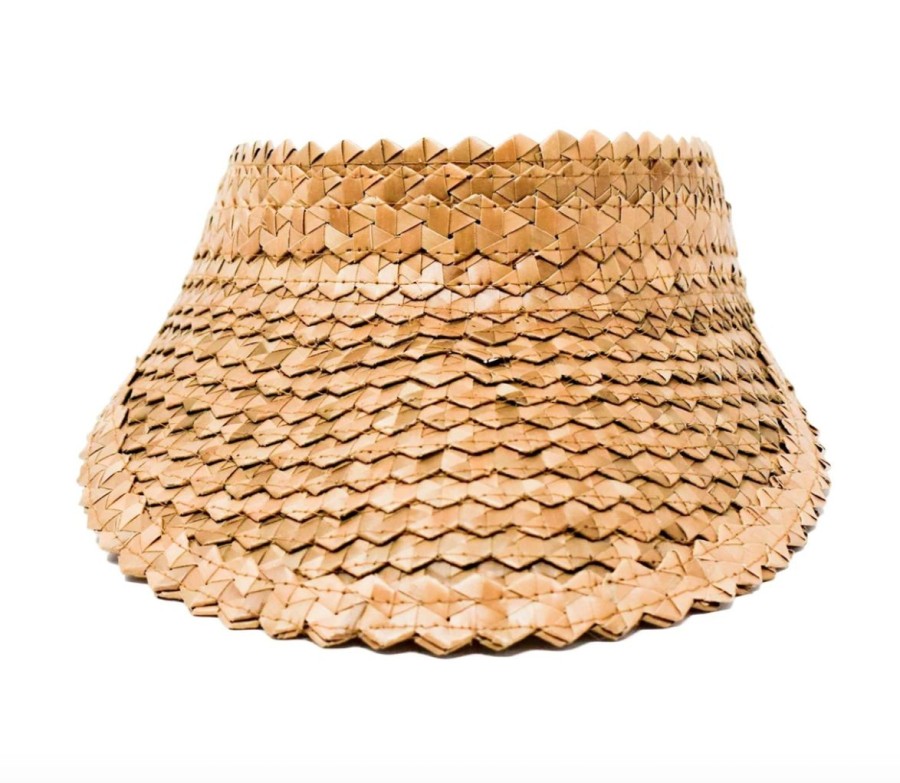 Women Aqua Bay Hats | Straw Visor-Caramel