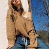 Women Aqua Bay Sweaters & Cardigans | Free People Brookside Tunic Camel-Last One Xl Desert Camel