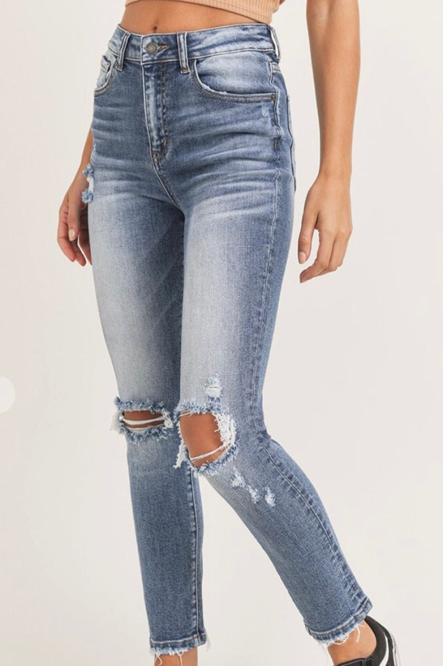 Women Aqua Bay Denim | Roxy High Waist Vintage Wash Jeans