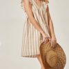 Women Aqua Bay Dresses & Rompers | Nautical Stripe Baby Doll Dress