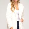 Women Aqua Bay Shackets & Jackets | Coco Faux Fur Coat White