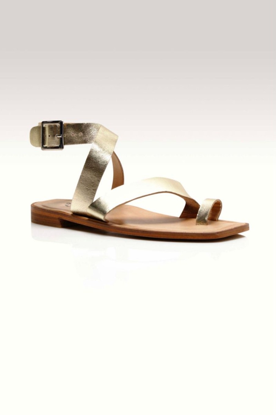 Women Aqua Bay Shoes | Free People Romeo Wrap Sandal Gold