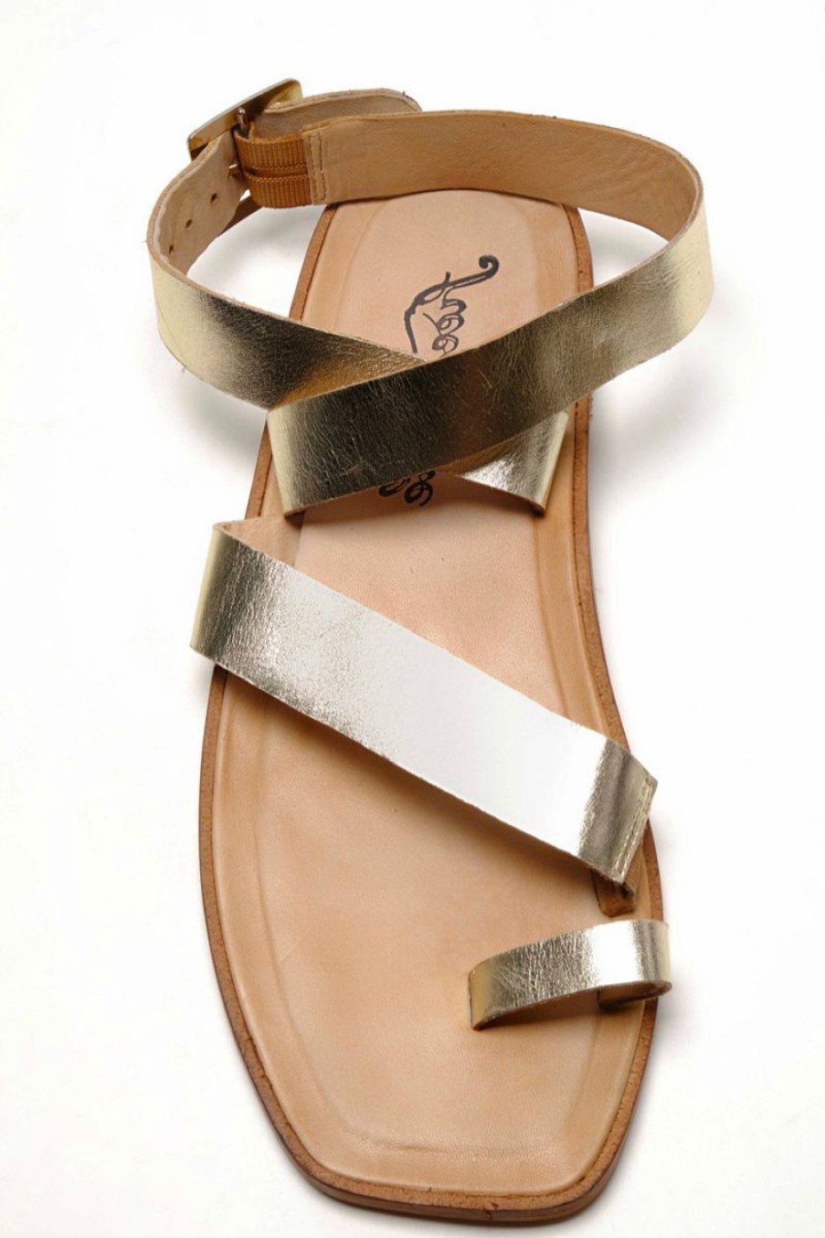 Women Aqua Bay Shoes | Free People Romeo Wrap Sandal Gold