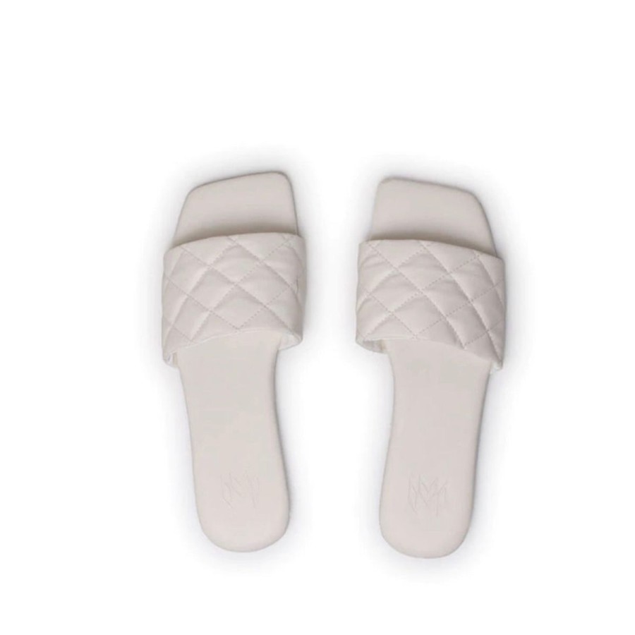 Women Aqua Bay Shoes | Malvados Icon Madison Slide In Blanc