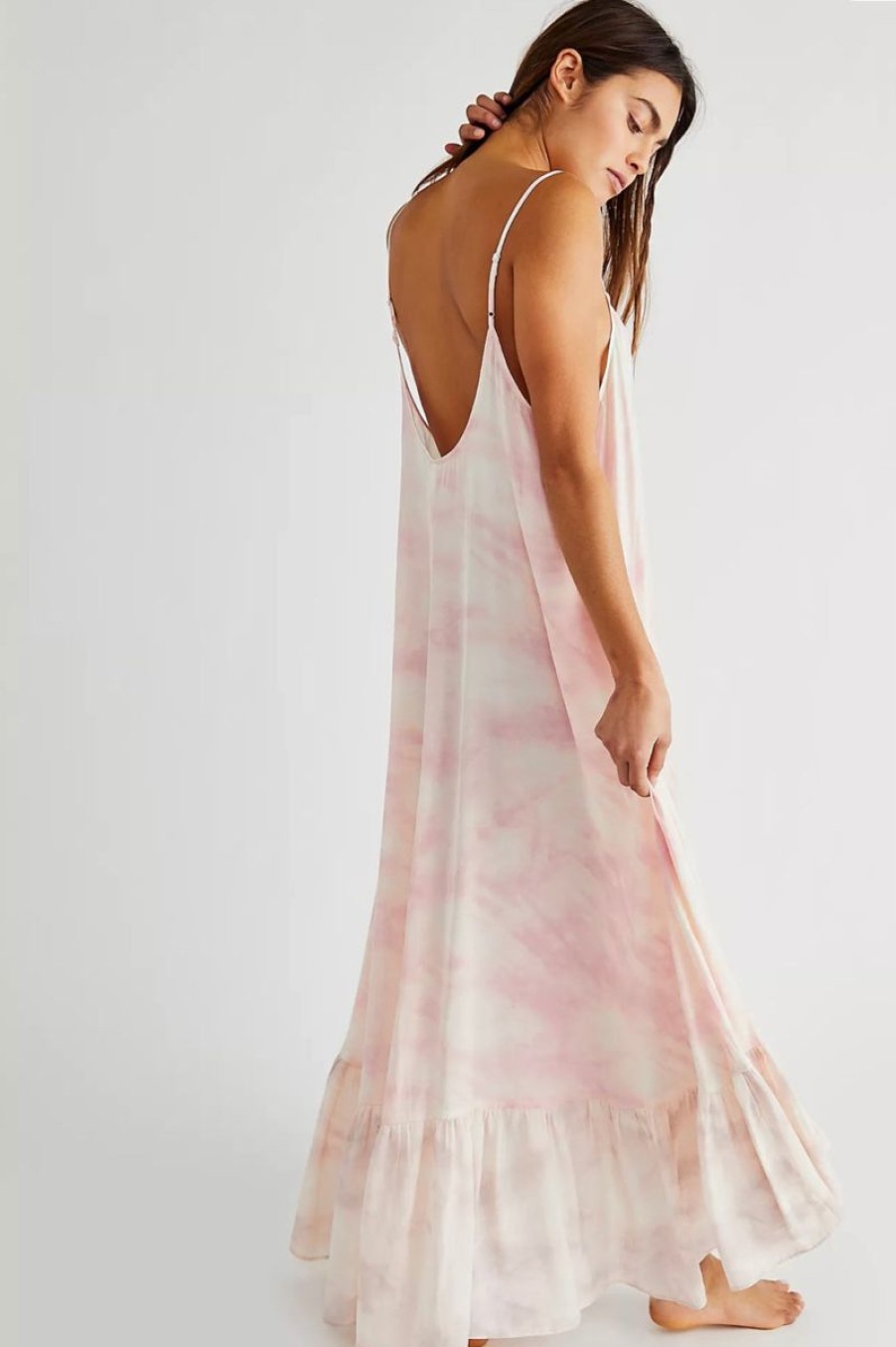 Women Aqua Bay Dresses And Rompers | Free People Full On Maxi Slip Dress-Size S & M Pink