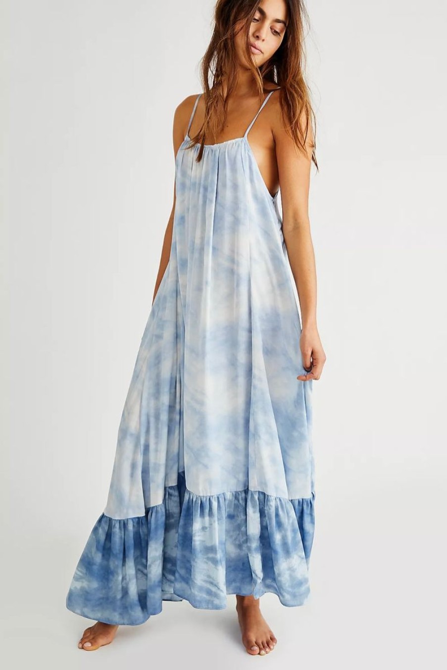 Women Aqua Bay Dresses And Rompers | Free People Full On Maxi Slip Dress-Size S & M Pink