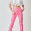 Women Aqua Bay Denim | High Rise Hot Pink Jogger Jeans