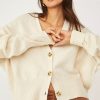 Women Aqua Bay Sweaters & Cardigans | Free People Found My Friend Cardi Cream