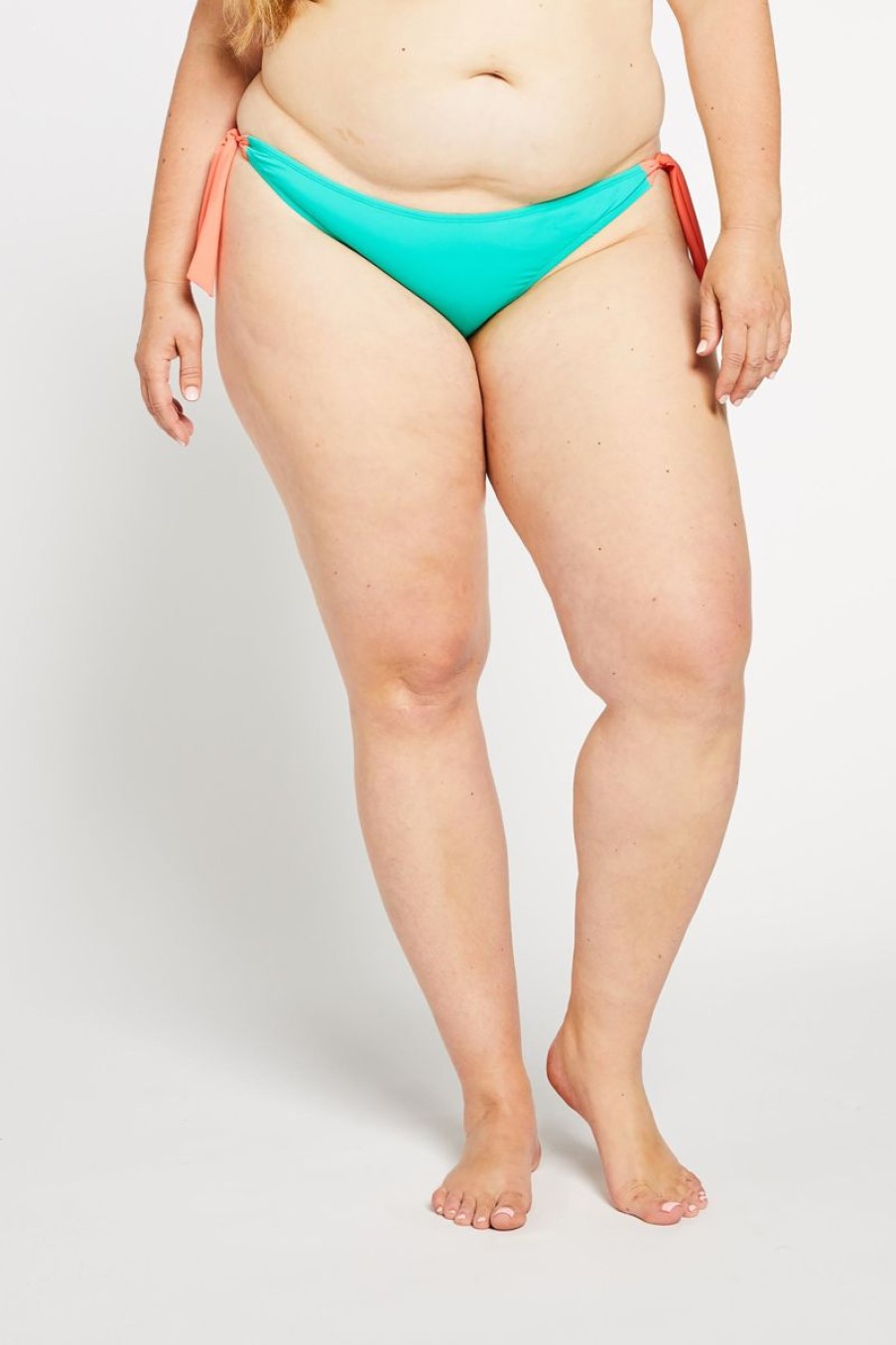 Women Aqua Bay Bikini Bottoms | The Tam Tam Side Tie Cheeky Bikini Bottom In Aqua