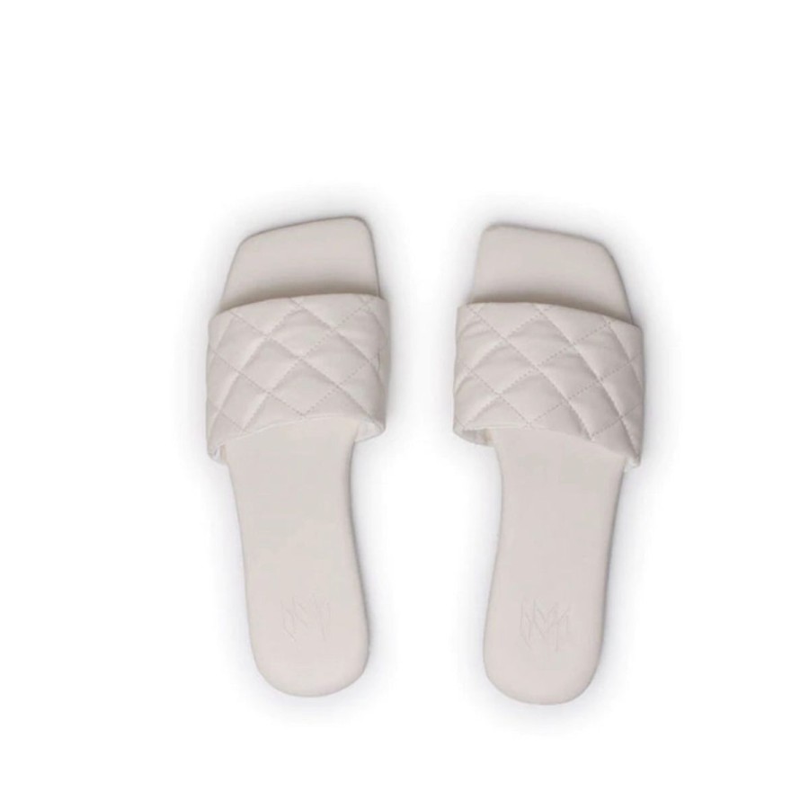 Women Aqua Bay Sandals | Malvados Icon Madison Slide In Blanc