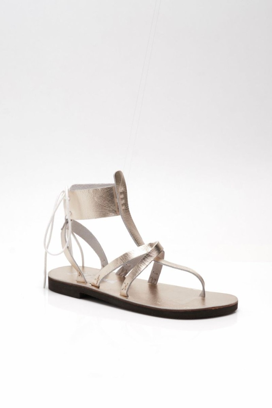 Women Aqua Bay Sandals | Free People Vacation Day Strappy Wrap Sandal Vintage Gold