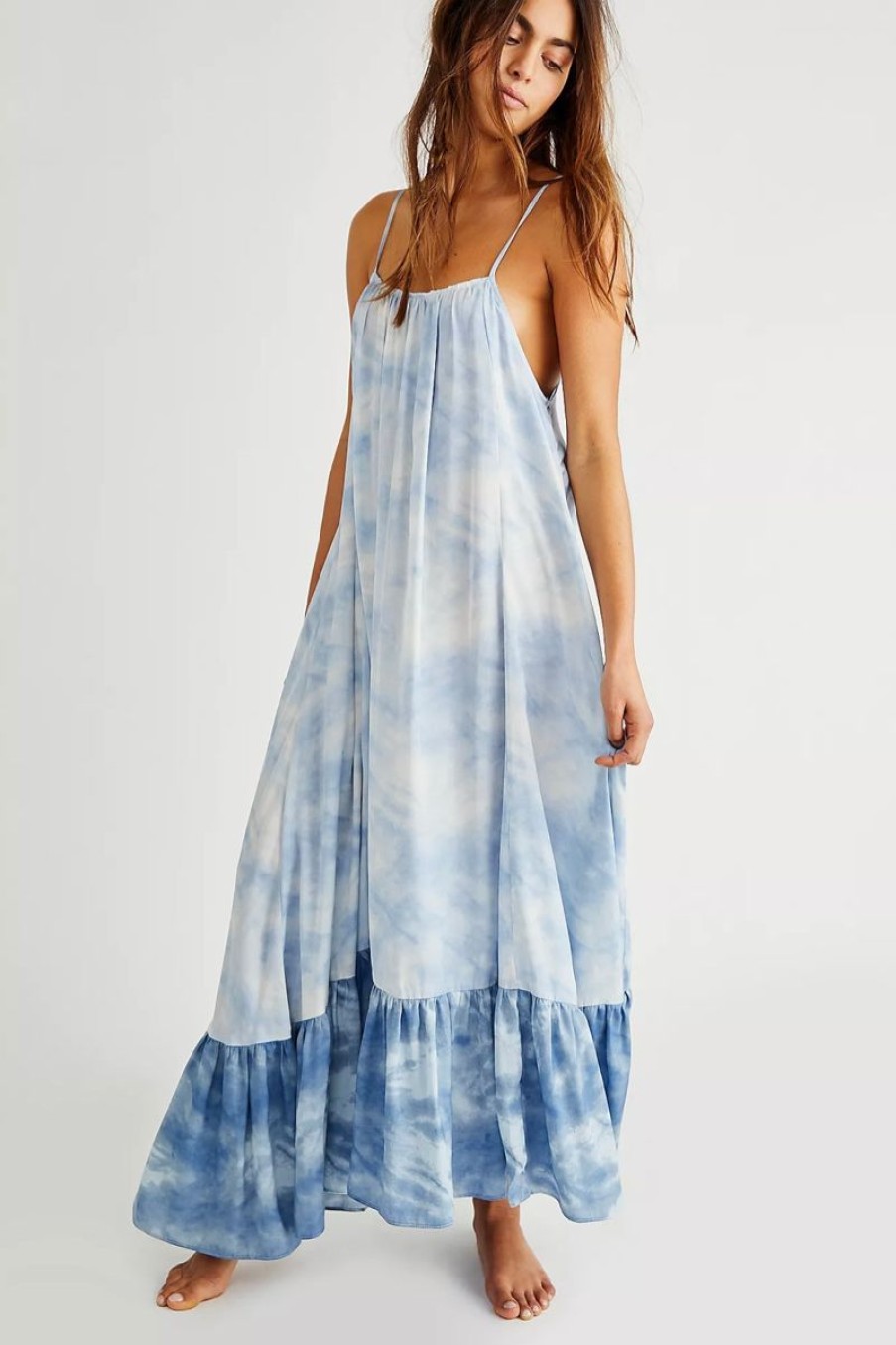 Women Aqua Bay Dresses & Rompers | Free People Full On Maxi Slip Dress-Size S & M Pink