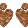 Women Aqua Bay Earrings | Rattan Heart Earrings