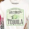 Women Aqua Bay Tops | Salty Bi#Ch Tequila Cream Cotton T-Shirt