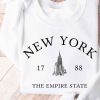 Women Aqua Bay Tops | New York New York Crew Neck Sweatshirt