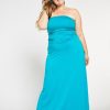 Women Aqua Bay Dresses & Rompers | Bamboo 3 Way Convertible Maxi Dress In Aqua