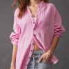 Women Aqua Bay Tops | Free People Summer Daydream Cotton Button Down Top