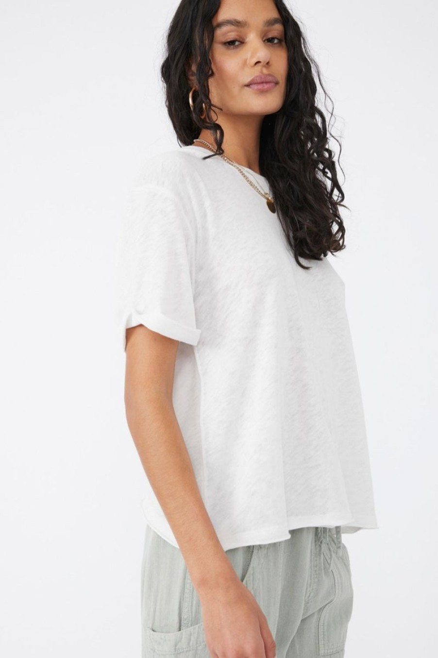 Women Aqua Bay Tanks & Tees | Free People Cassidy Tee