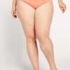 Women Aqua Bay Bikini Bottoms | The Sarah Pleated Bikini Bottom In Coral