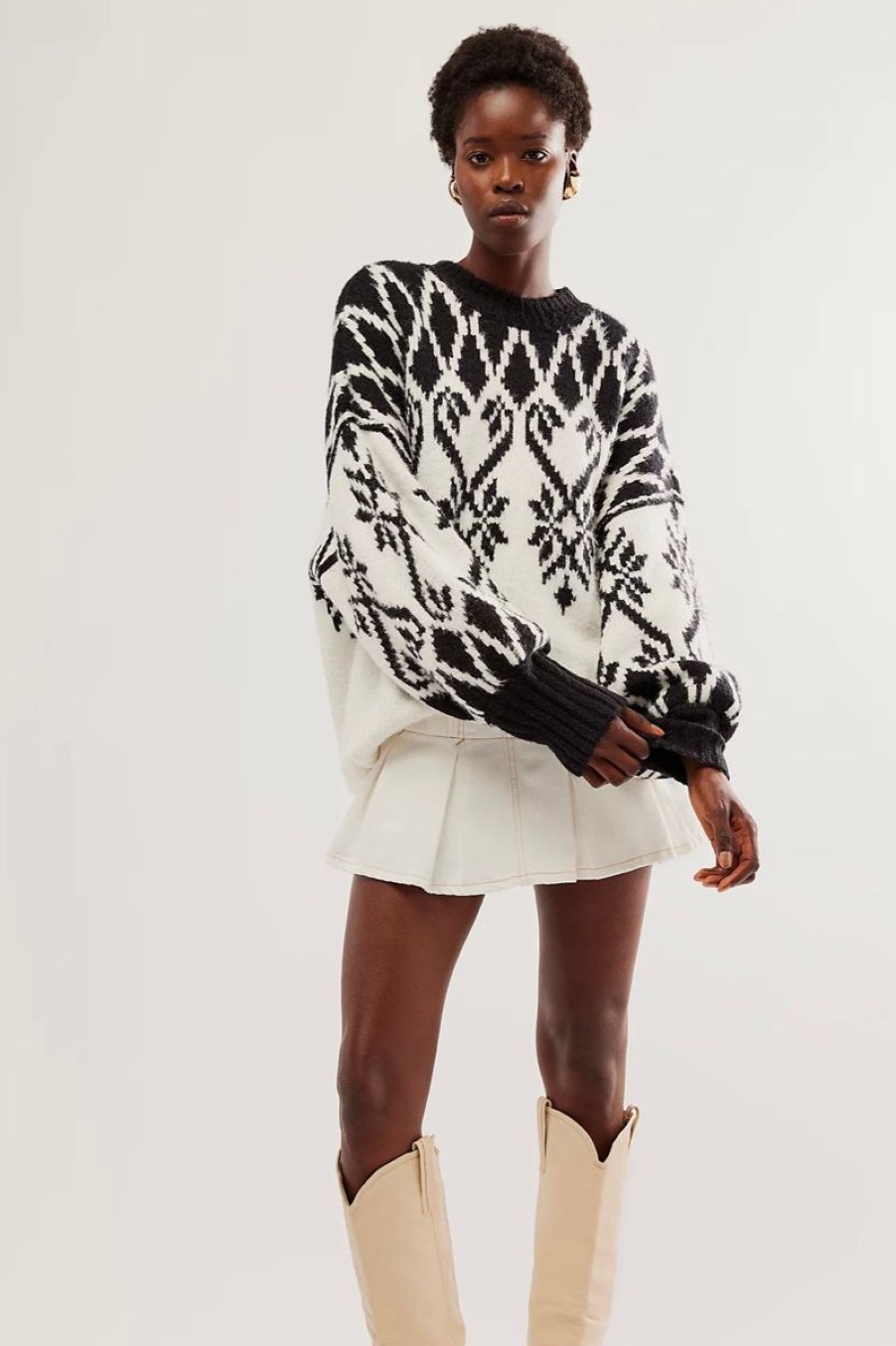 Women Aqua Bay Tops | Free People Fireside Tunic Sweater