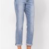 Women Aqua Bay Denim | Judy Blue Midrise Light Wash Boyfriend Jeans