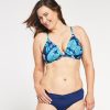 Women Aqua Bay Bikini Tops | The Trish Triangle Bikini Top In Tropics