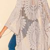 Women Aqua Bay Cover-Ups & Dusters | Midi Lace Boho Duster