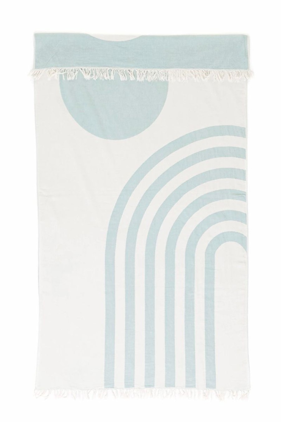 Women Aqua Bay Towels | Tofino Towel The Retro Curve Towel Sage