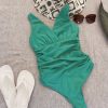 Women Aqua Bay One Piece Swimsuit | The Sunday One Piece Swimsuit In Kelly Green